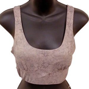 Evolution & Creation Floral Pull On Compression Sports Bra NEW- Sz. Sm